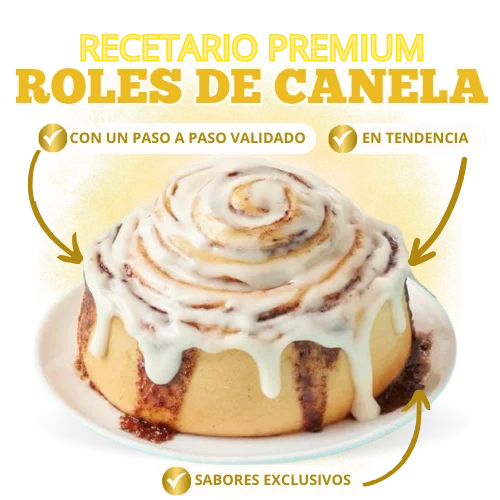 Recetario <b>Premium</b> de Rollitos de Canela